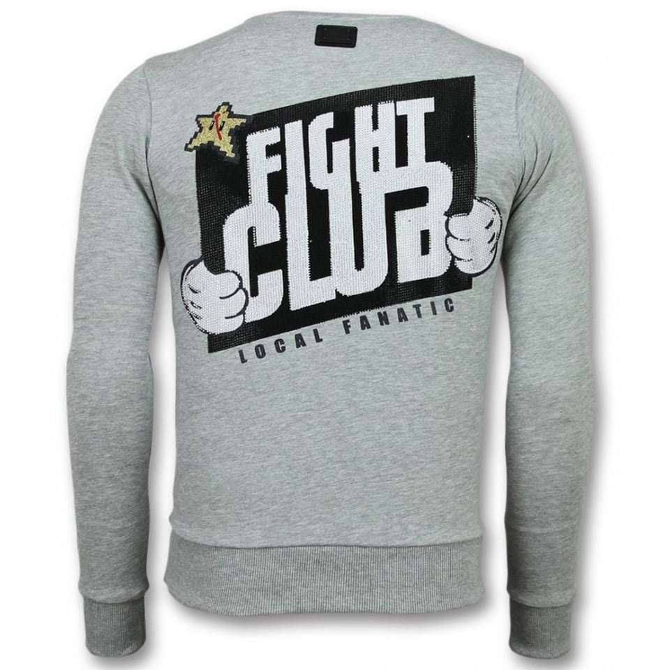 Mario Trui - Fight Club Sweater Heren - Grijs