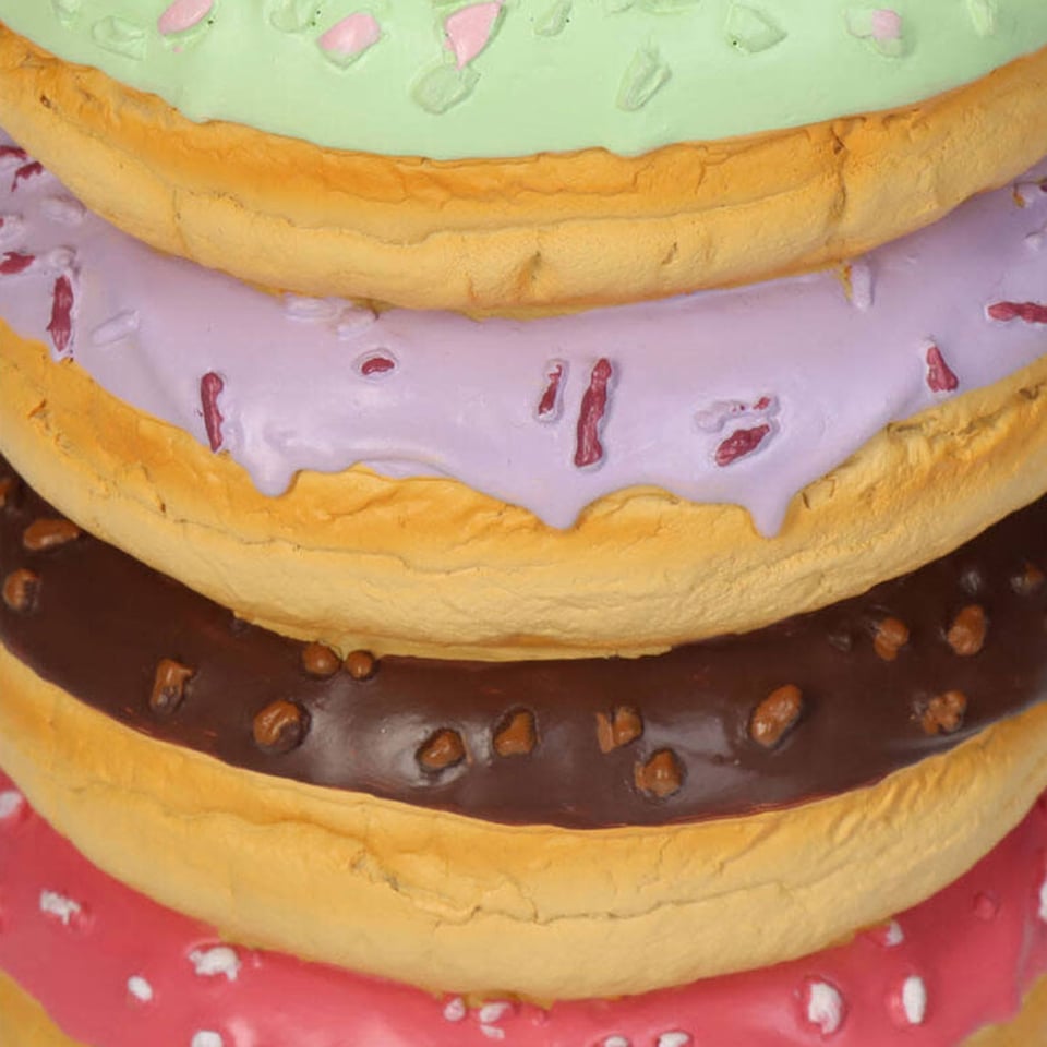 Kandelaar 4 Donuts Multicolor 9x9x12cm