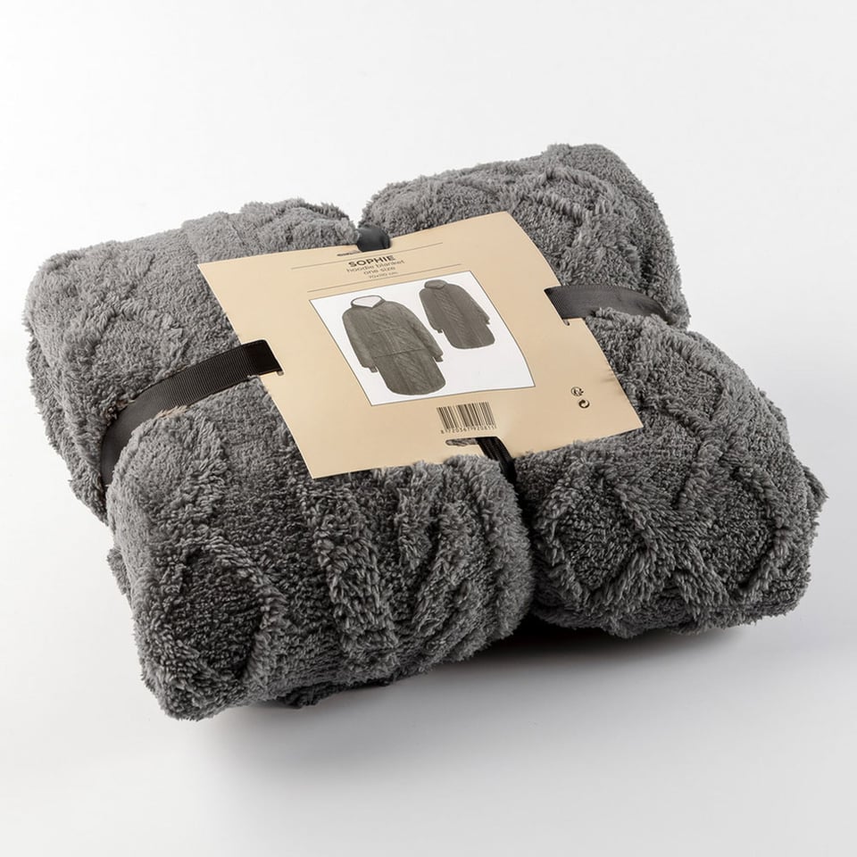 Huis Onesie Sophie Hoodie en Deken XL Charcoal