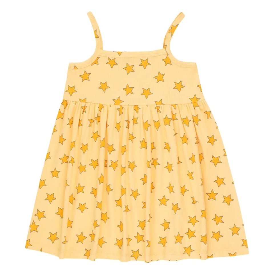 Tiny Cottons Stars Dress Mellow Yellow