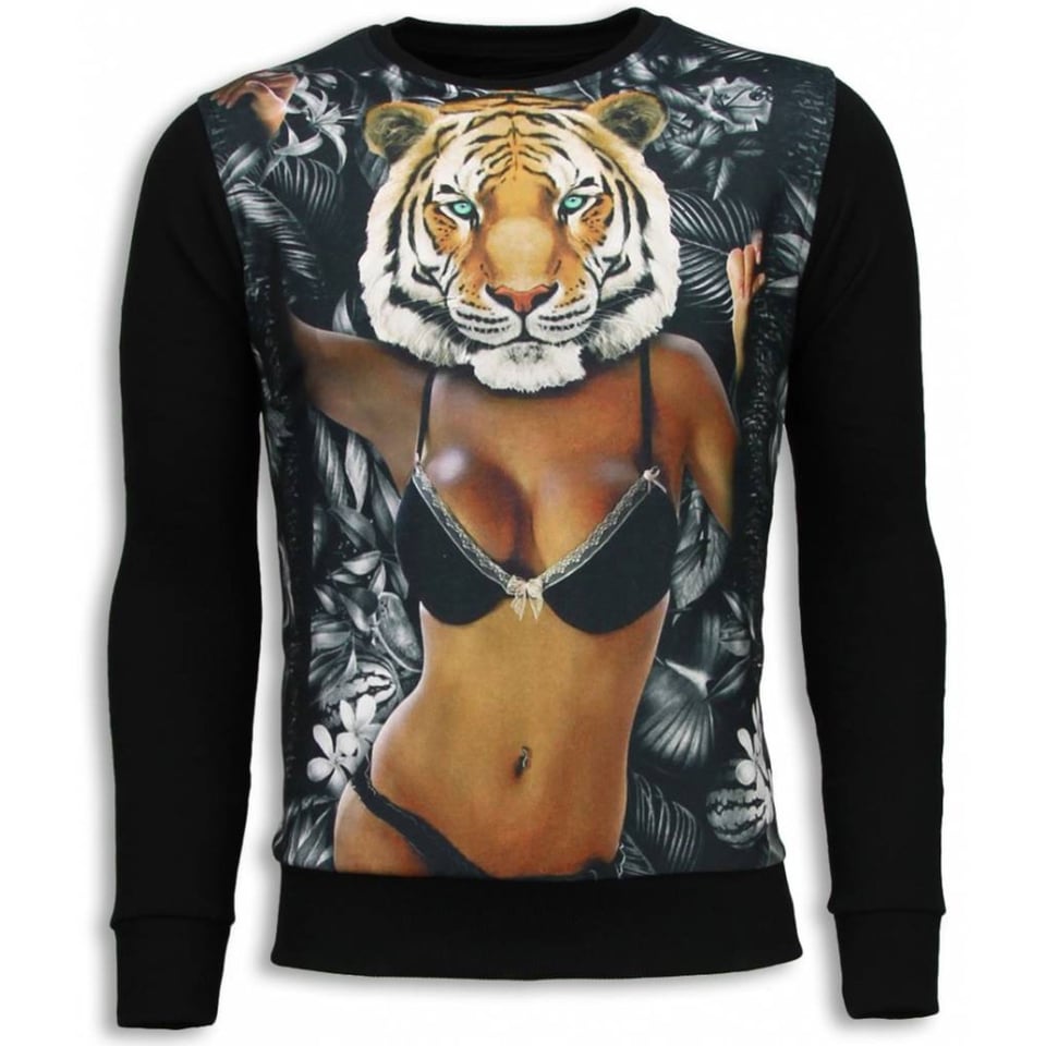 Tiger Chick - Sweater - Zwart