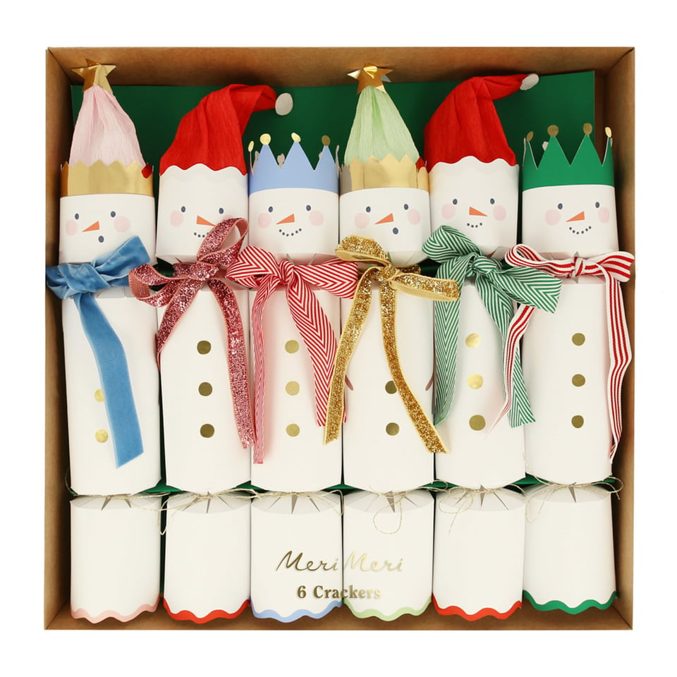 Meri Meri Snowmen No-Snap Crackers