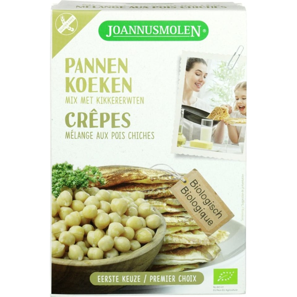 Pannenkoekmix Speciaal Met kikkere...