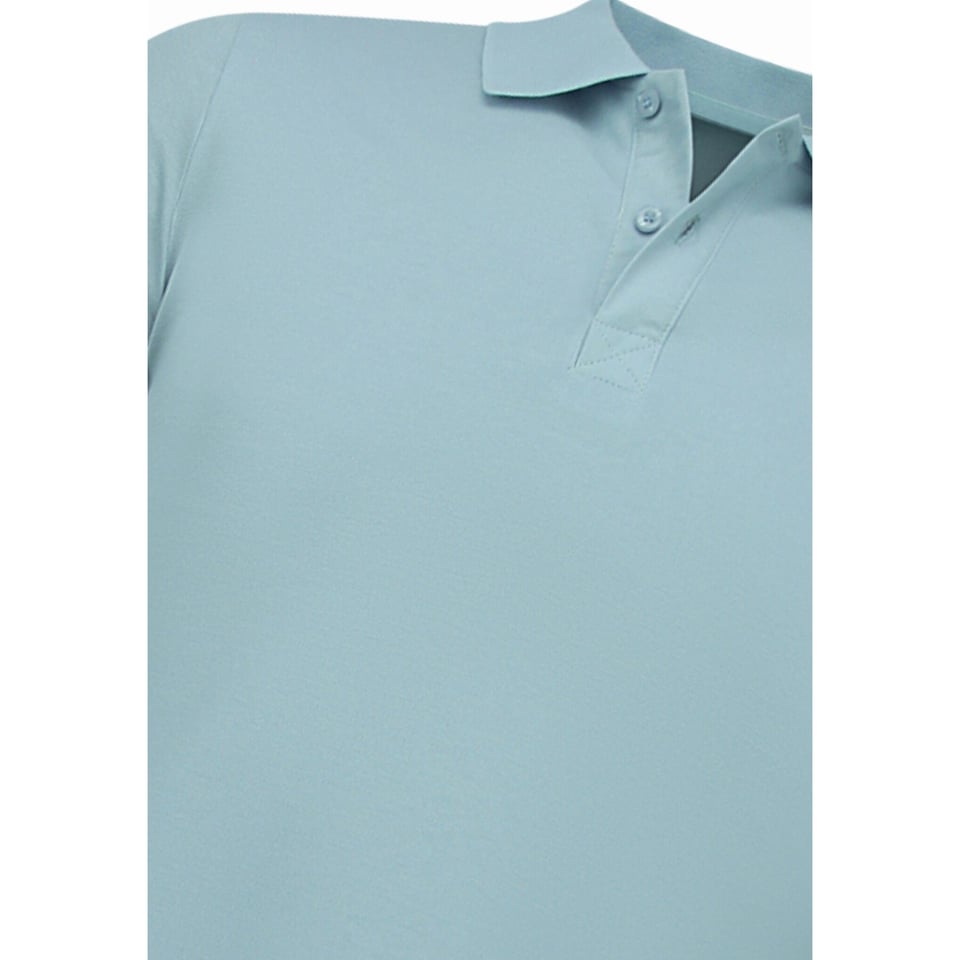 Poloshirt - Poloshirts Heren Korte Mouw - Poloshirt Heren - Slim Fit - A150 - Licht Blauw