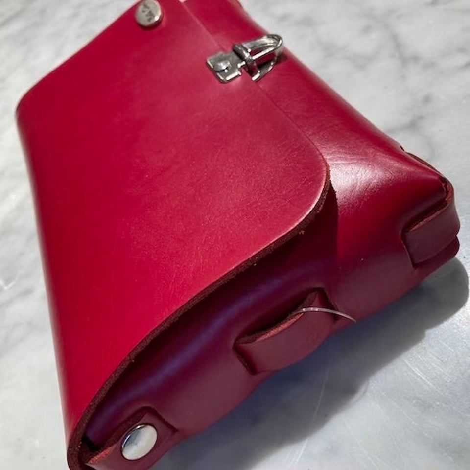 BELLA COLORI Colourful leather bag Wine Red - Wine Red