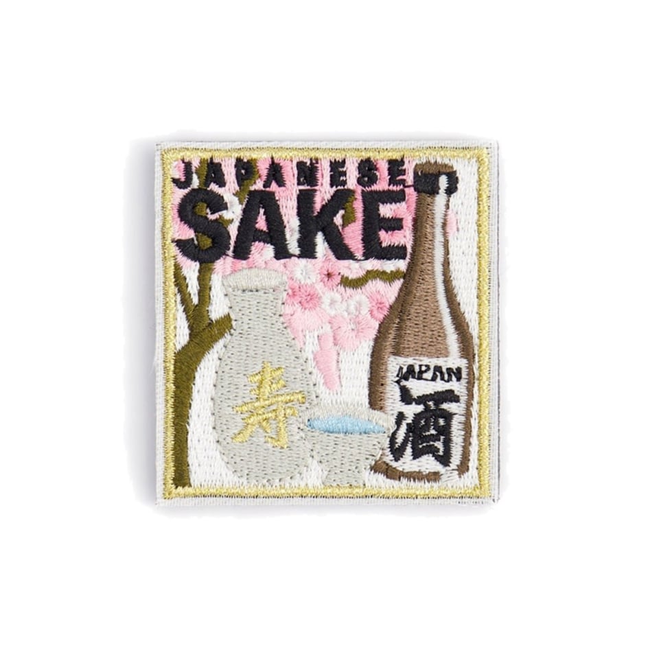 Koelkast Magneet Sake Patch 7cm Geborduurd