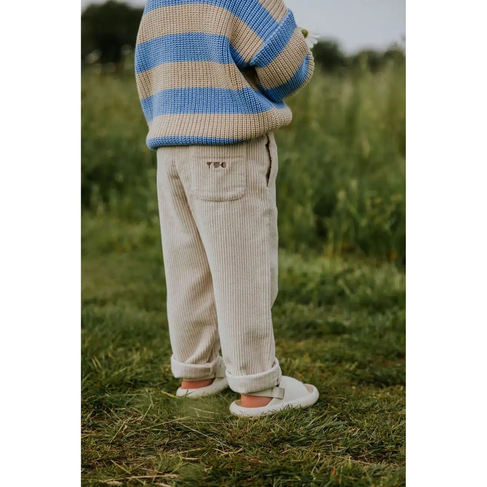 Yuki Kidswear Corduroy Trousers Beau - Milk