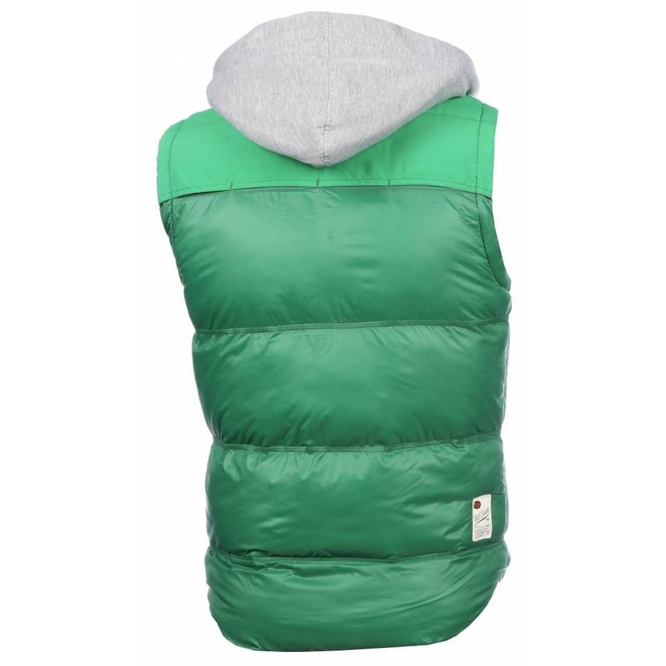 Bodywarmer Groen Met Capuchon