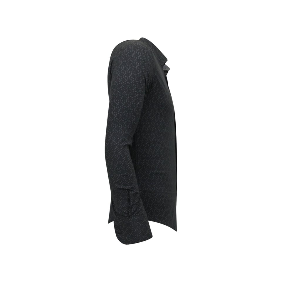 Zakelijke Overhemden Heren - Slim Fit - 3097 - Zwart