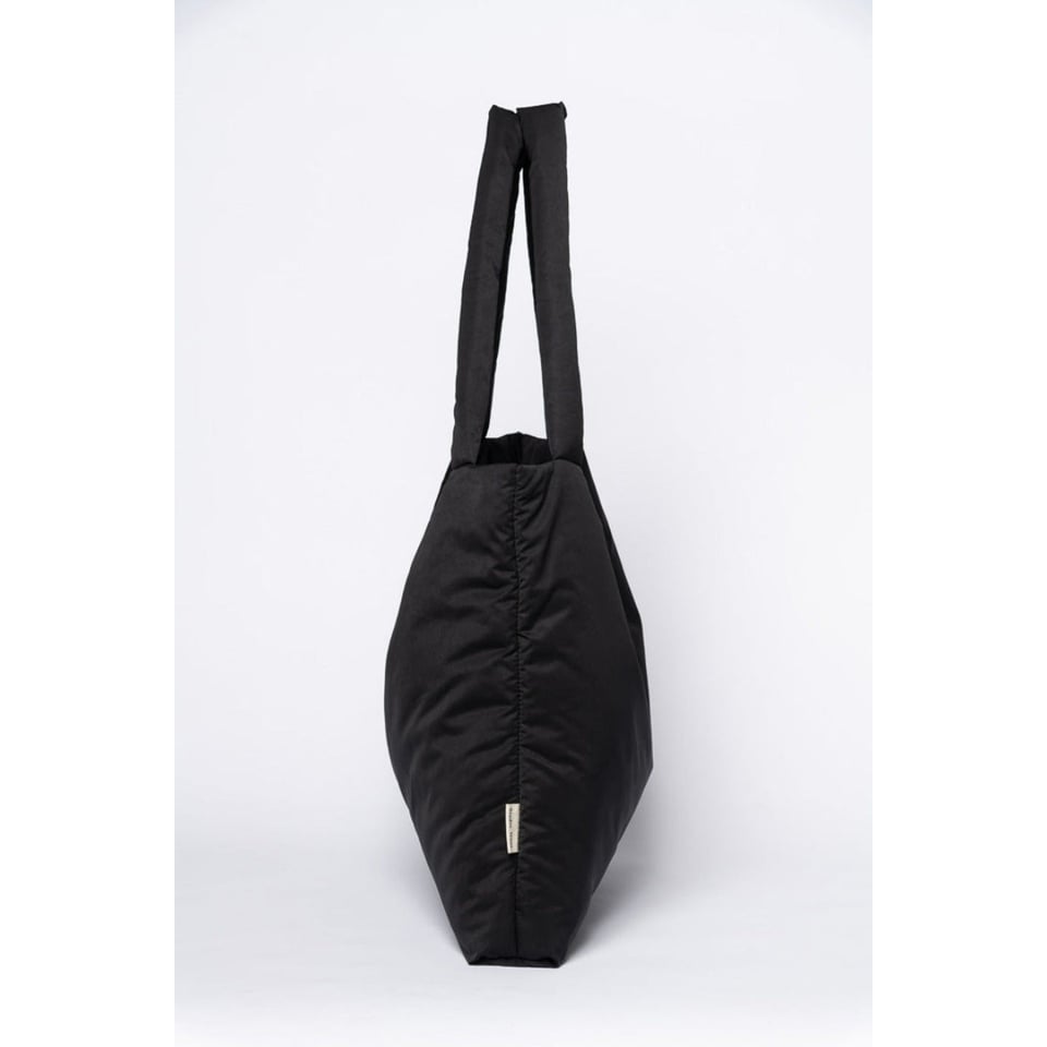 Black Puffy Mom Bag