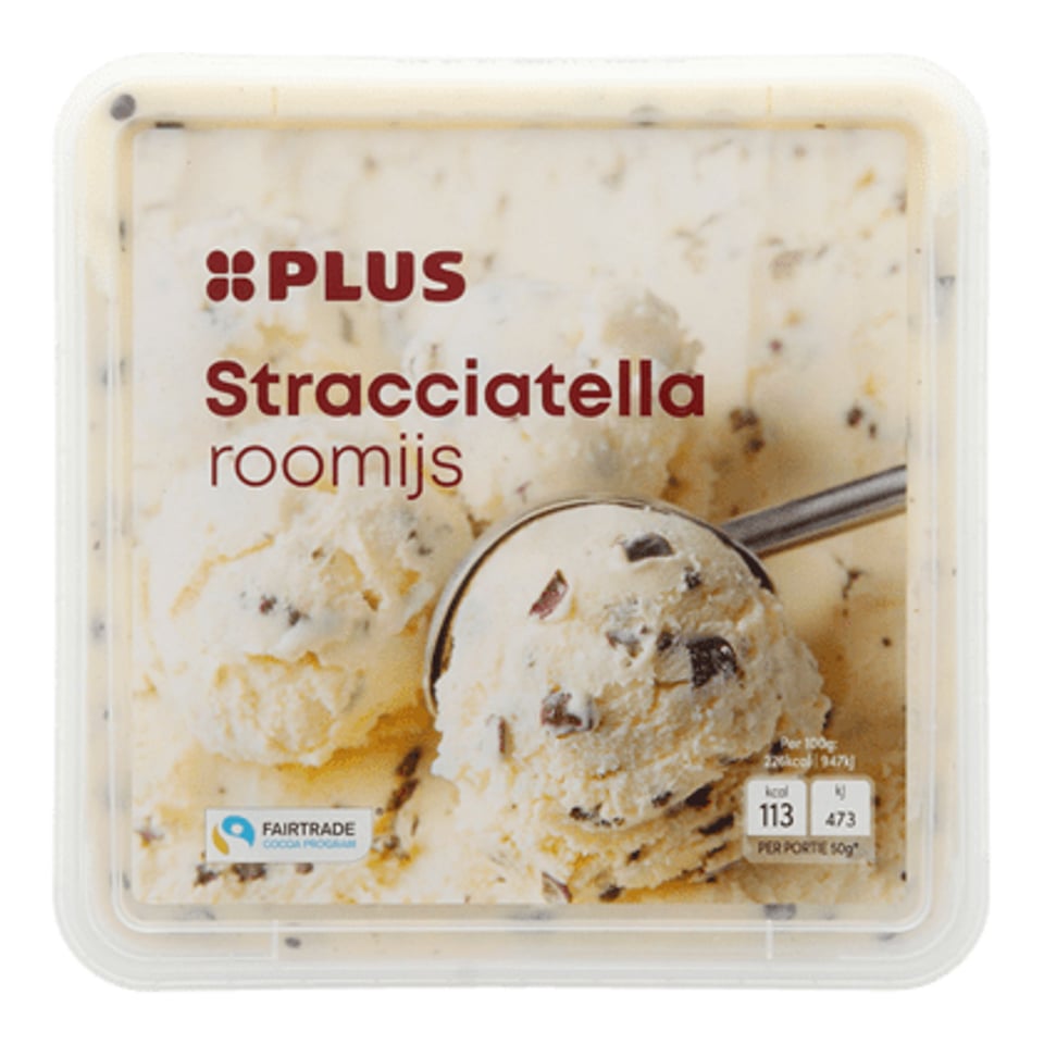 PLUS Roomijs Stracciatella