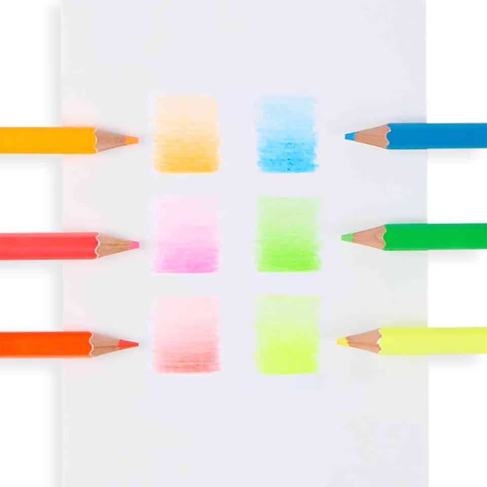 Ooly - Jumbo Brights Neon Colored Pencils