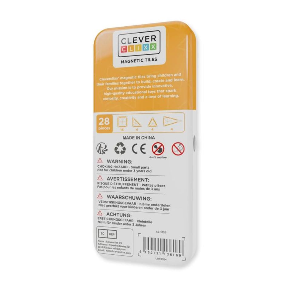 Cleverclixx Mini Tiles Pack Intense 28 Stuks