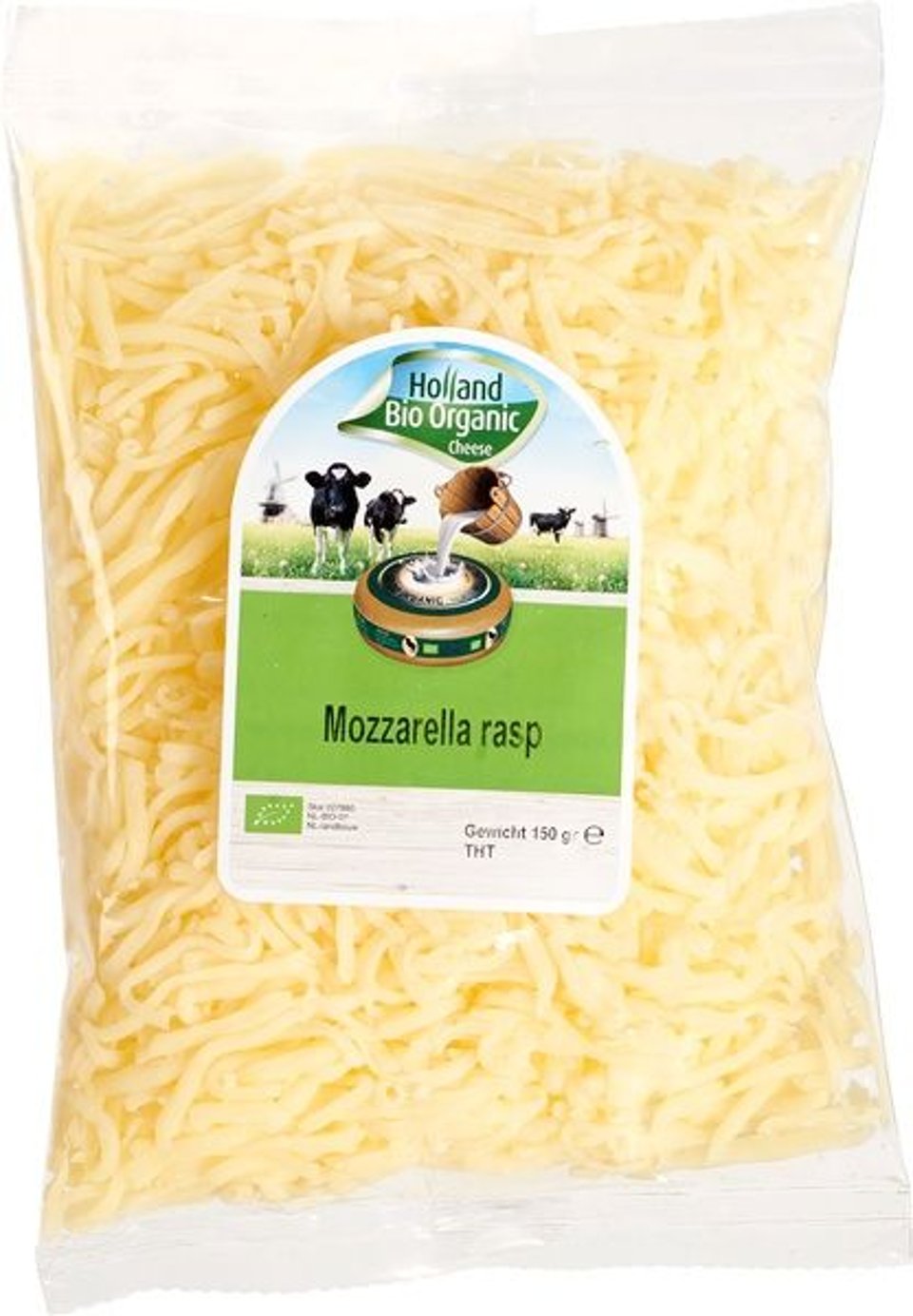 Geraspte Mozzarella