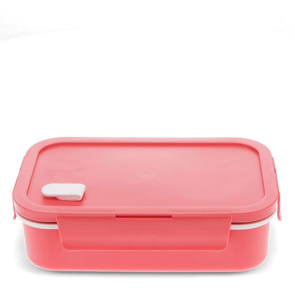 Rex London Dubbelen Wand Lunchtrommel Met Scheidingsvak Rood/roze