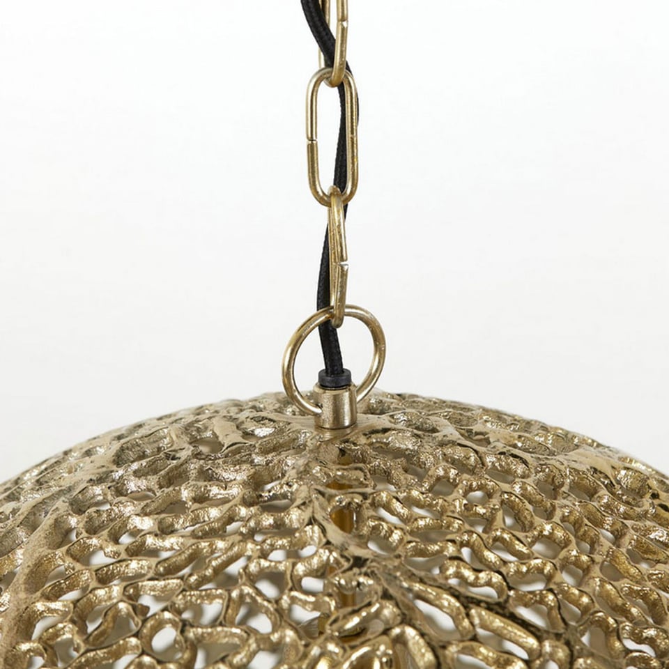 Hanglamp Rond Metaal Goud Dia 45x42cm