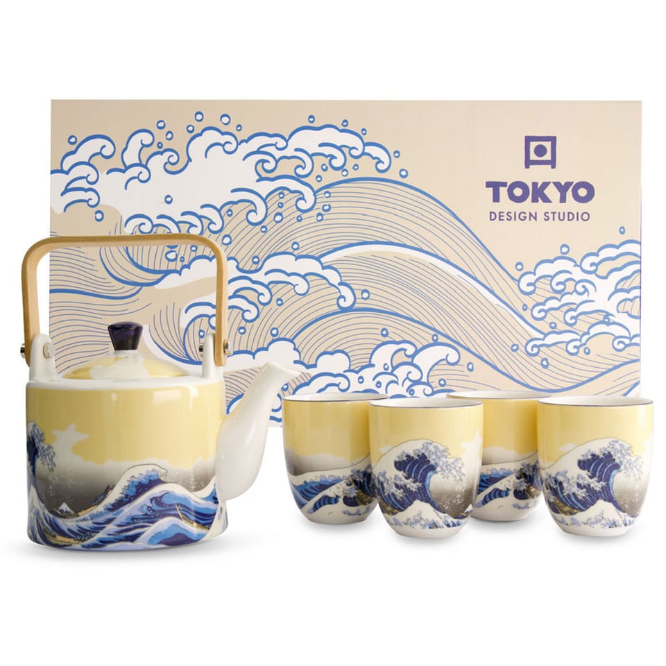 Thee Set Kawaii Hokusai in Cadeau Doos