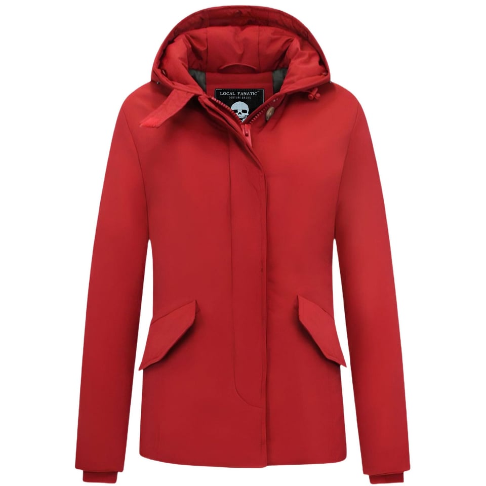 Korte Winterjas Vrouwen - 589 - Rood