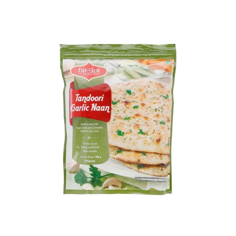 Bikaji Tandoori Garlic Naan 5Pcs