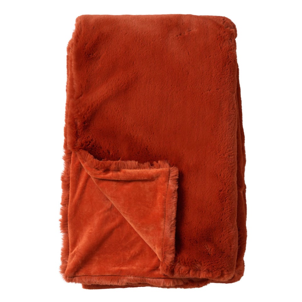 Plaid Zinzi Fake Fur 140x 80cm in 7 Kleuren