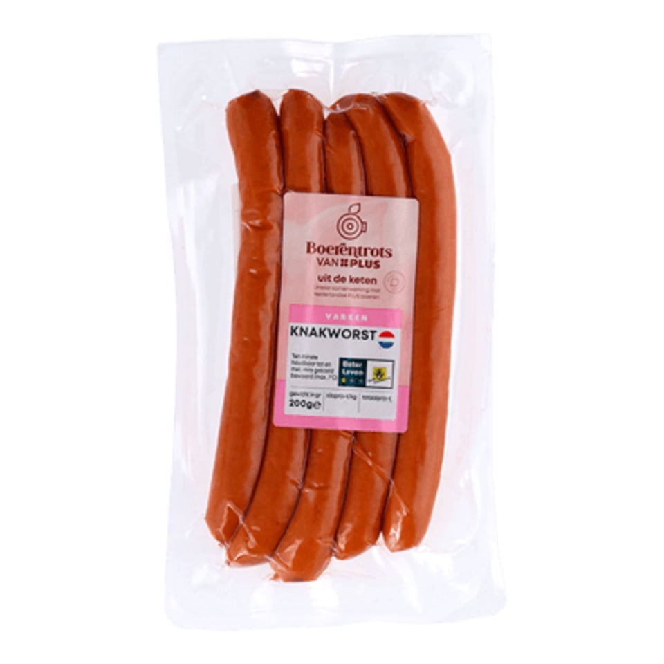 PLUS Boerentrots Knakworst 5x40gr