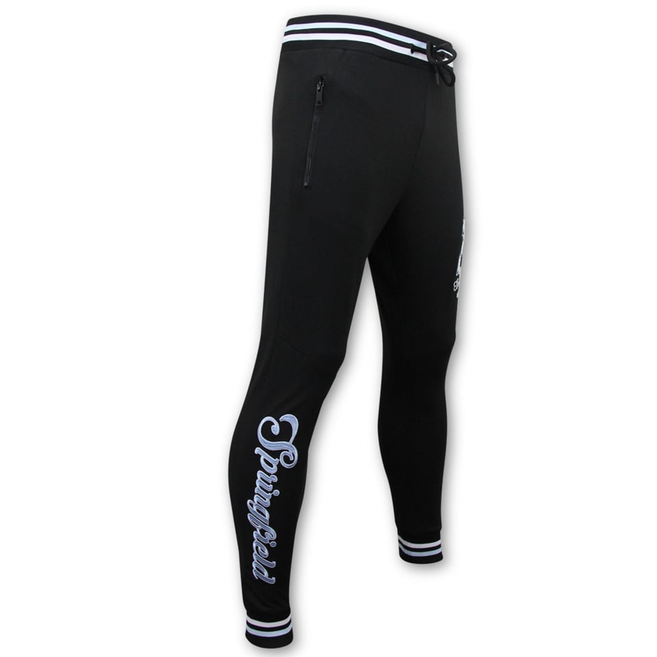 Trainingspak Heren - Joggingpak Heren Volwassenen - 2822 - Zwart /Wit