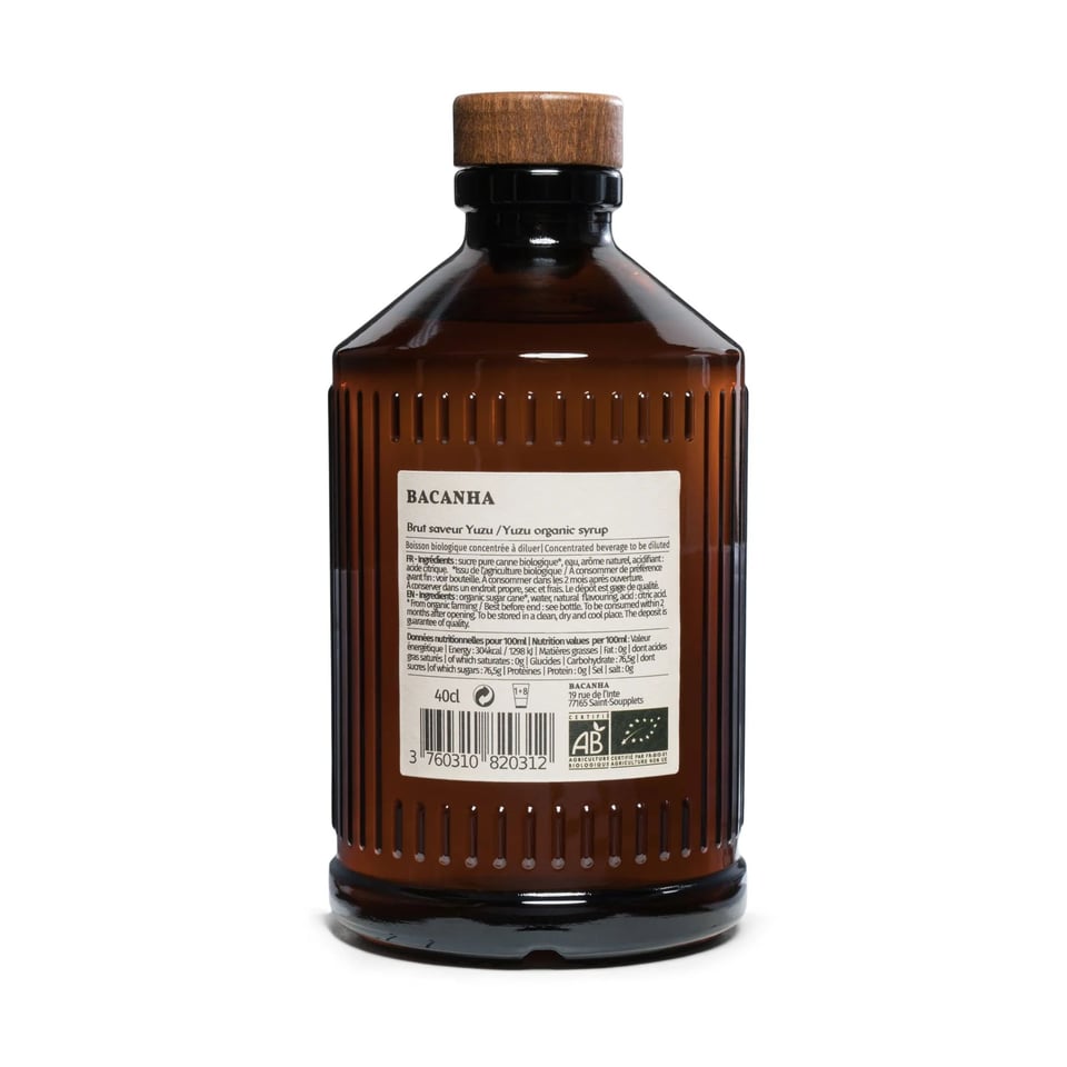 YUZU SYRUP BIO BACANHA 400ML