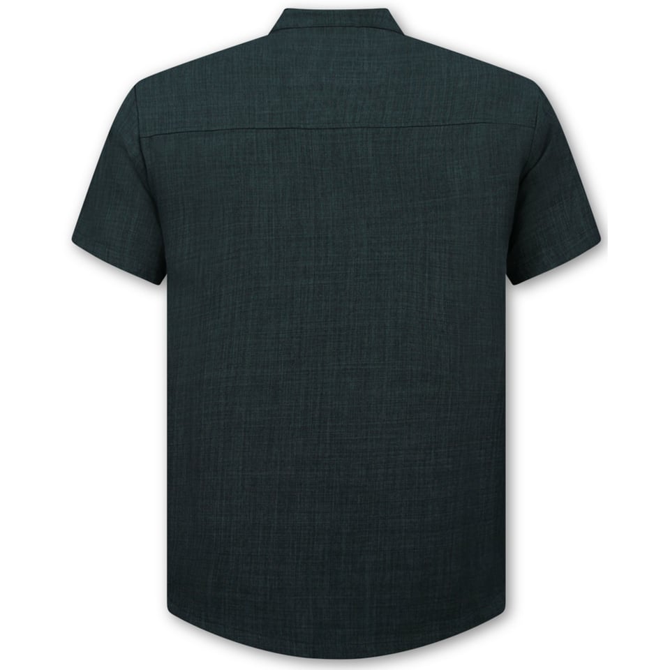 Linnen Zomerset Heren - Linnen Twinset - Linnen Overhemd Heren - Zomer Broek Heren - MG-012 - Zwart