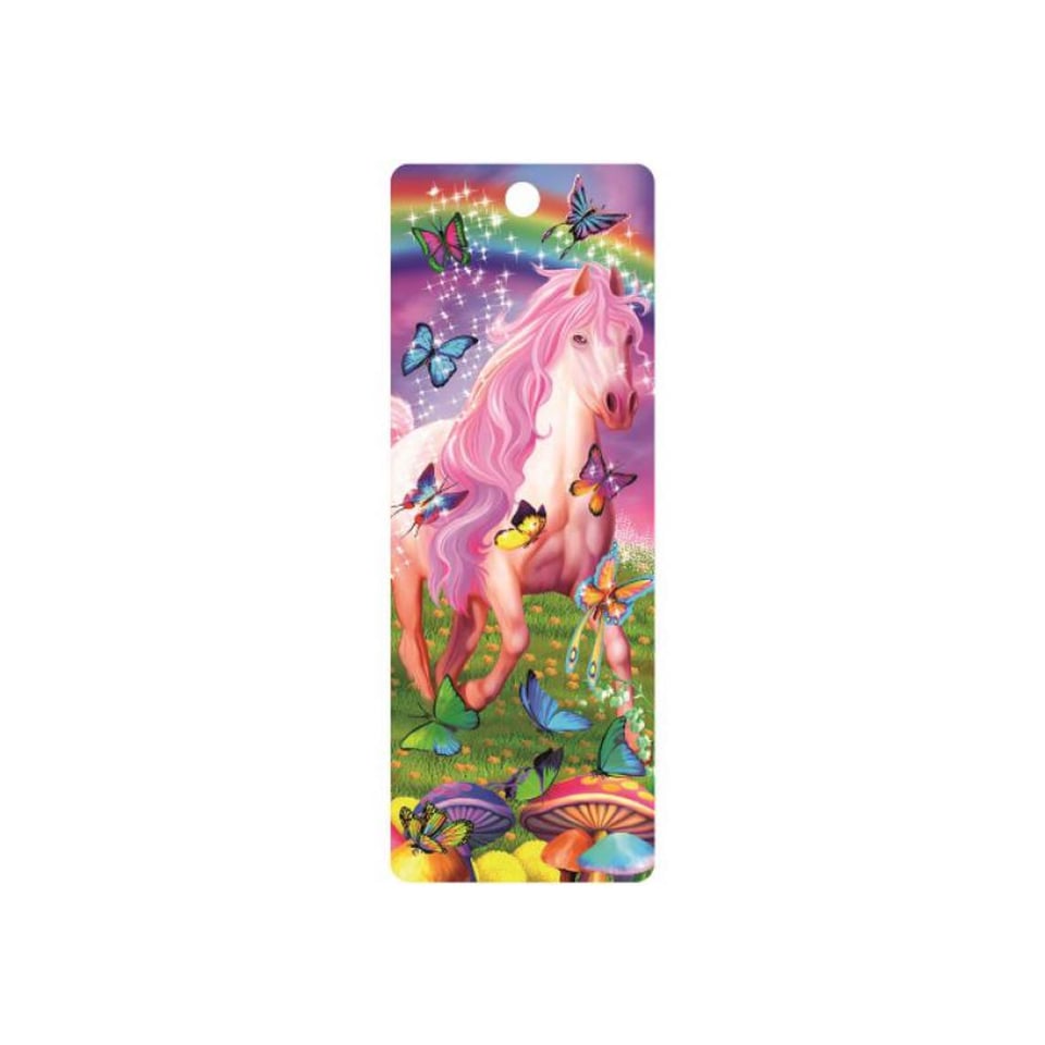 3D Boekenlegger Pink Pony Dazzle