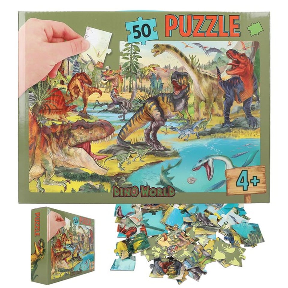 Dino World Puzzel Dinosaurussen