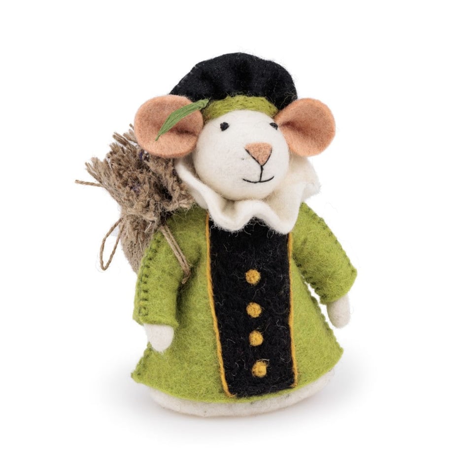 Decoratie Pietermuis groen