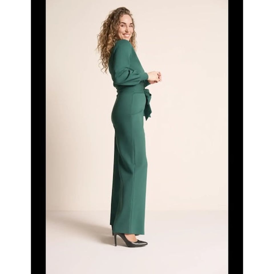 VERY CHERRY Classic Jumpsuit Emmylou Punty Forest Green