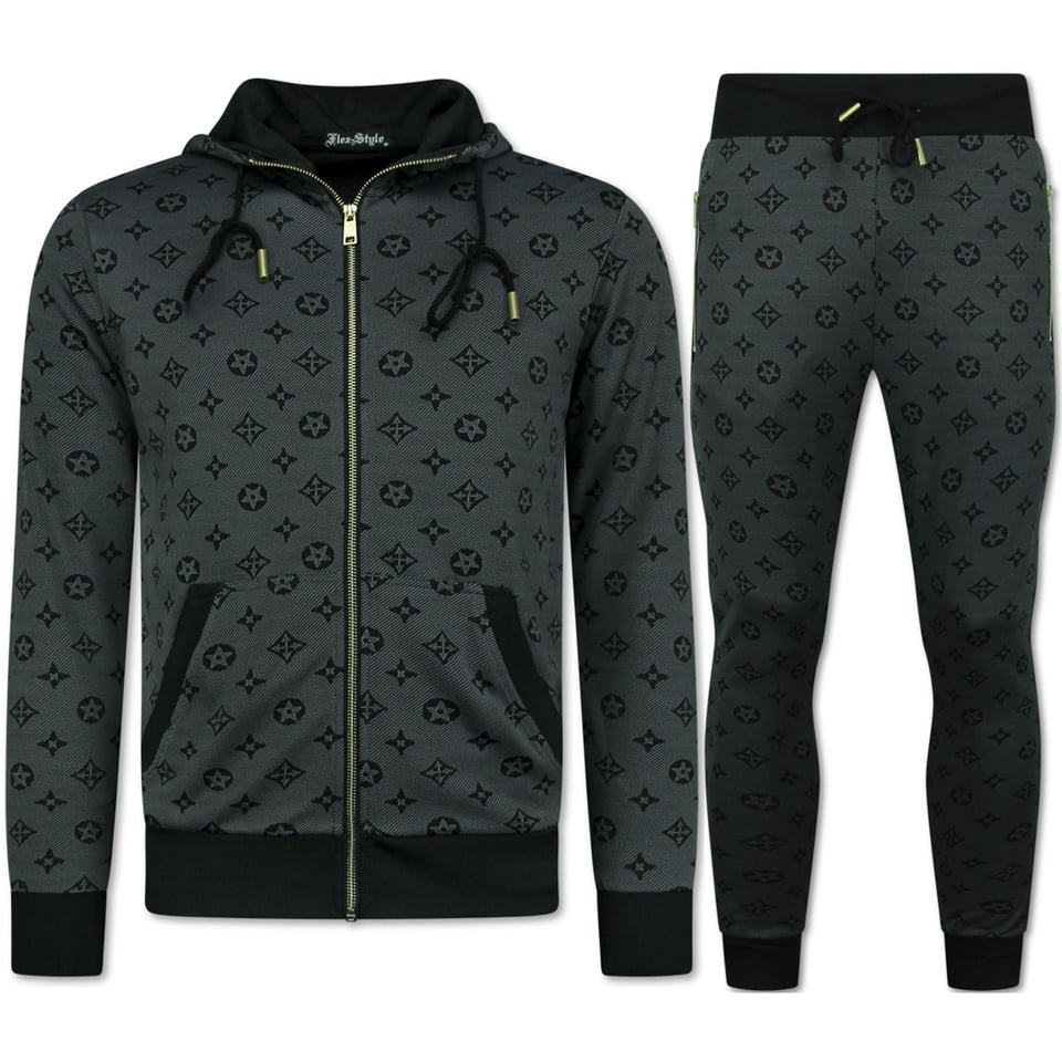 Trainingspak Heren - Joggingpak Heren Volwassenen - Huispak Heren - Twinset - 5036 - Grijs