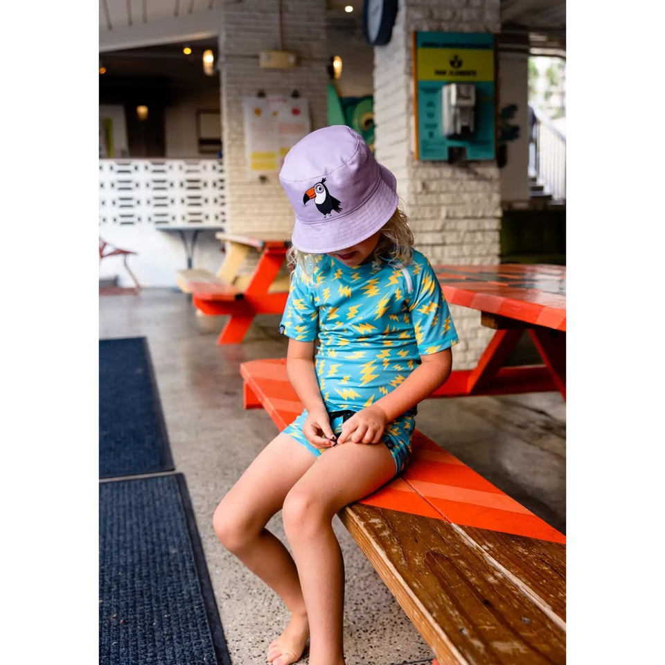 Beach & Bandits Purple Shade Bucket Hat Reversible