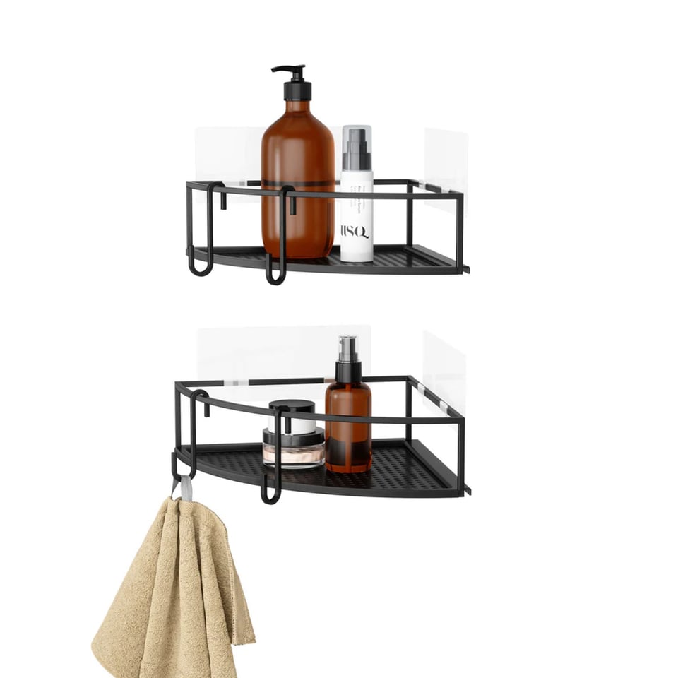 Umbra Cubiko Zelfklevende Hoekbakken Set of 2