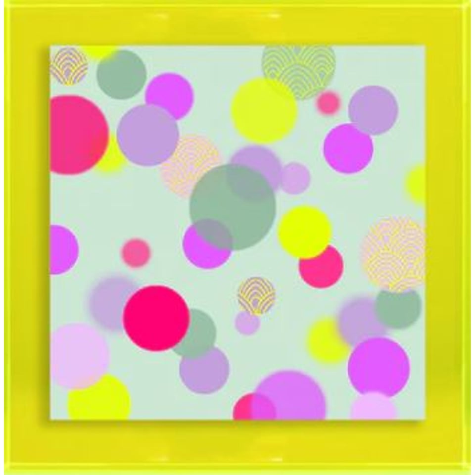 Confetti Mintgroen Met Neon Stippen