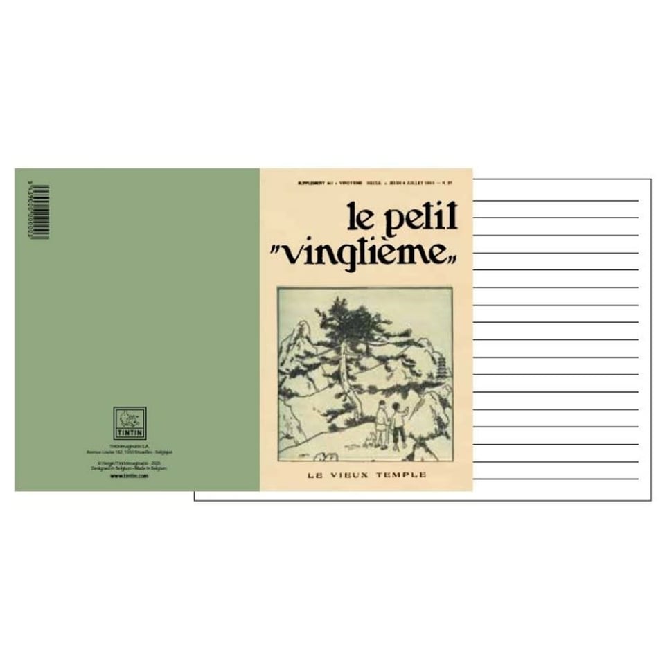 Kuifje Notitieboekje Klein - Le Petit Vingtième - De Oude Tempel