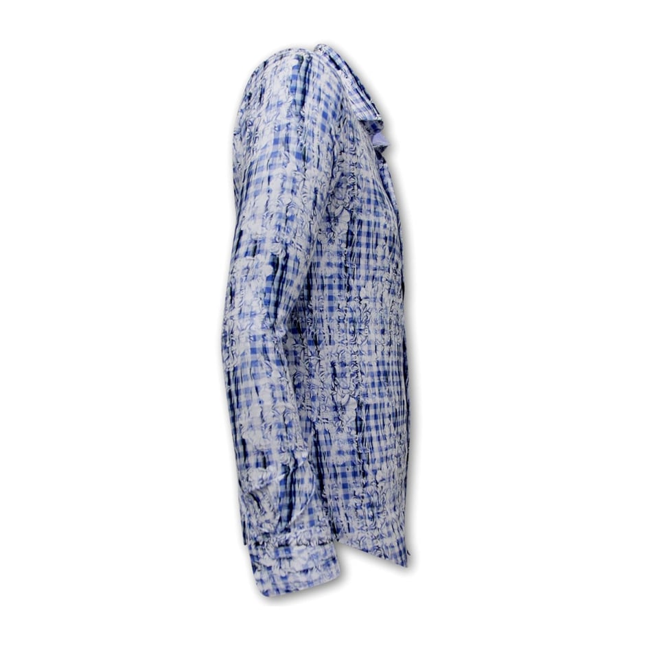 Bloemen Overhemd Heren - 3116 - Blauw