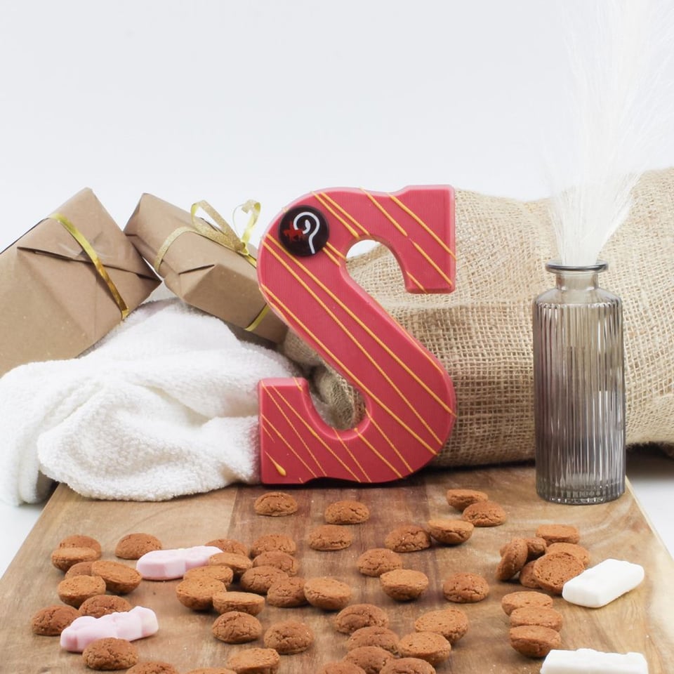 Chocoladeletter Flügel S - Wit - 200 Gram - Ambachtelijk Handgemaakt