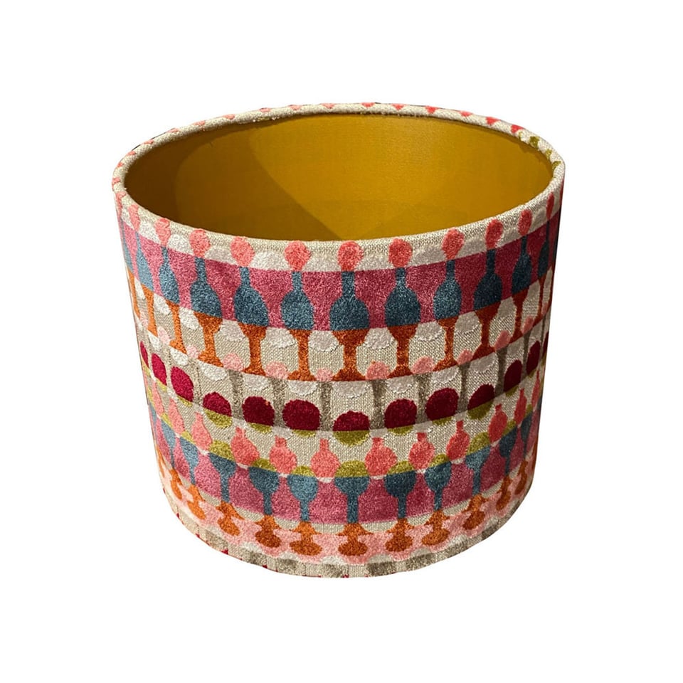 Lampenkap Circus Multicolor Velours 25x20cm