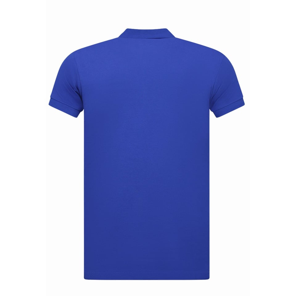 Heren Polo - Polo Heren Korte Mouw - Polo Shirt Heren - Slim Fit - A150 - Cobalt Blauw