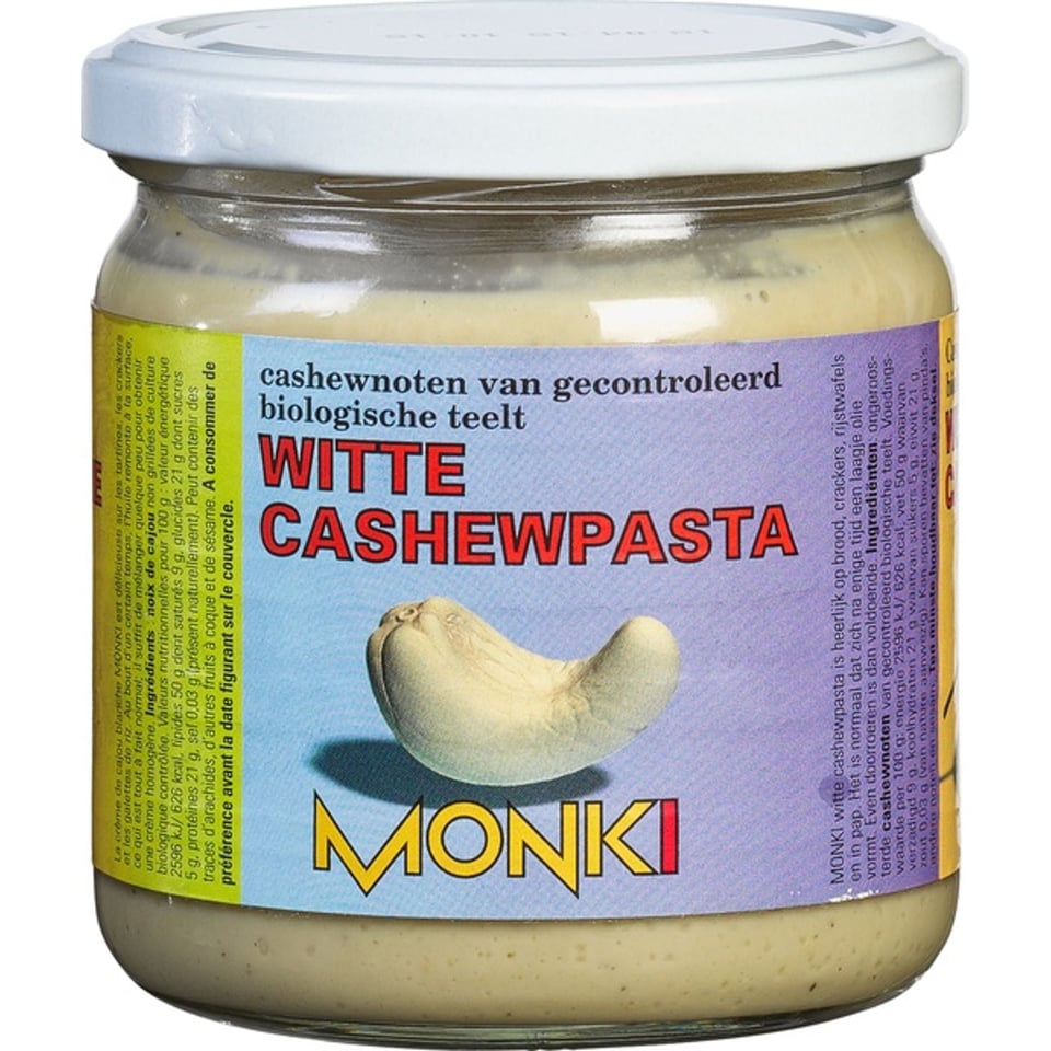 Cashewpasta Wit z.z. Onger.