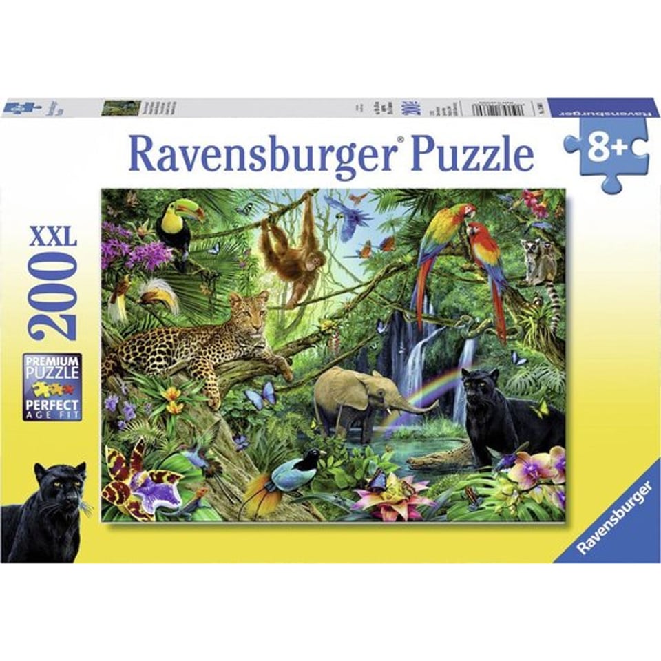 Puzzel Dieren in De Jungle 200 Stukjes Xxl
