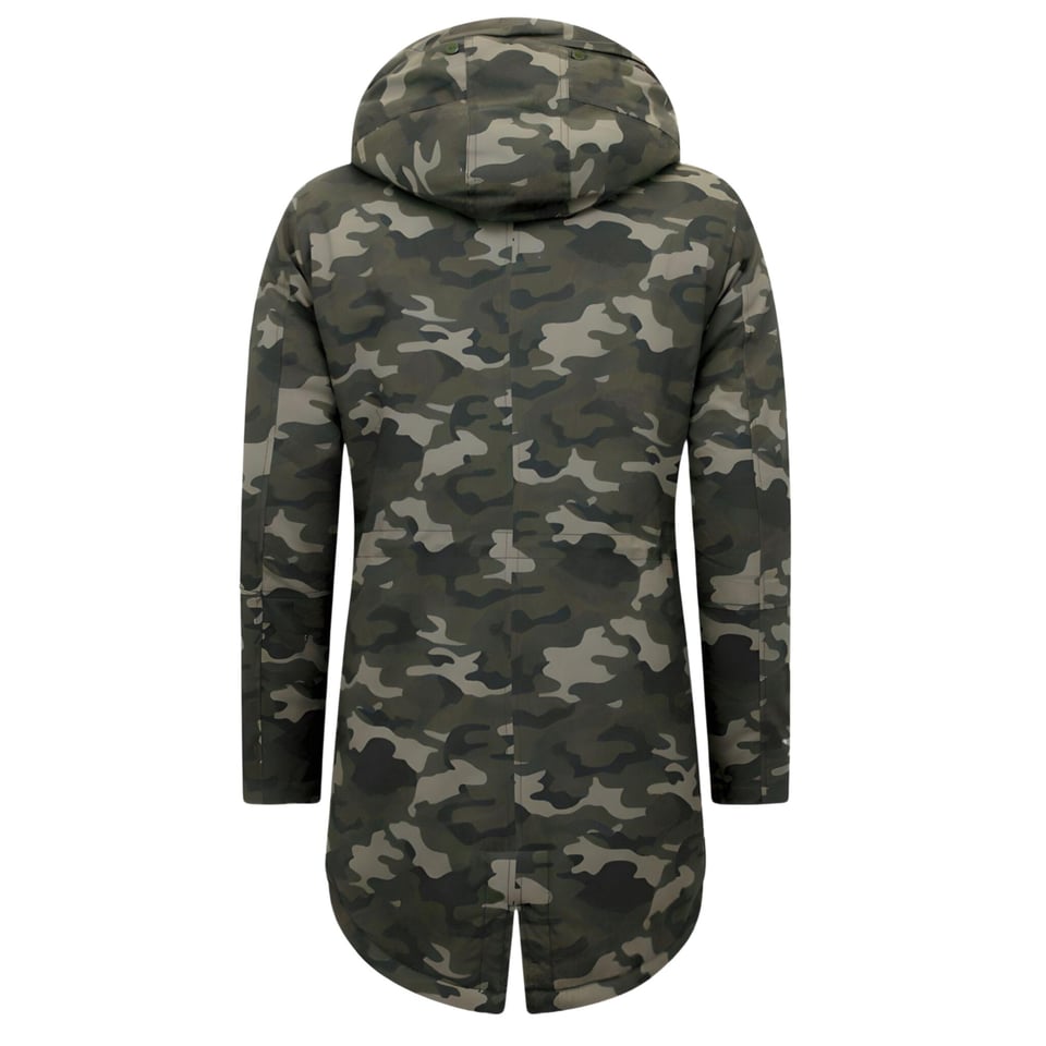 camouflage winter parka