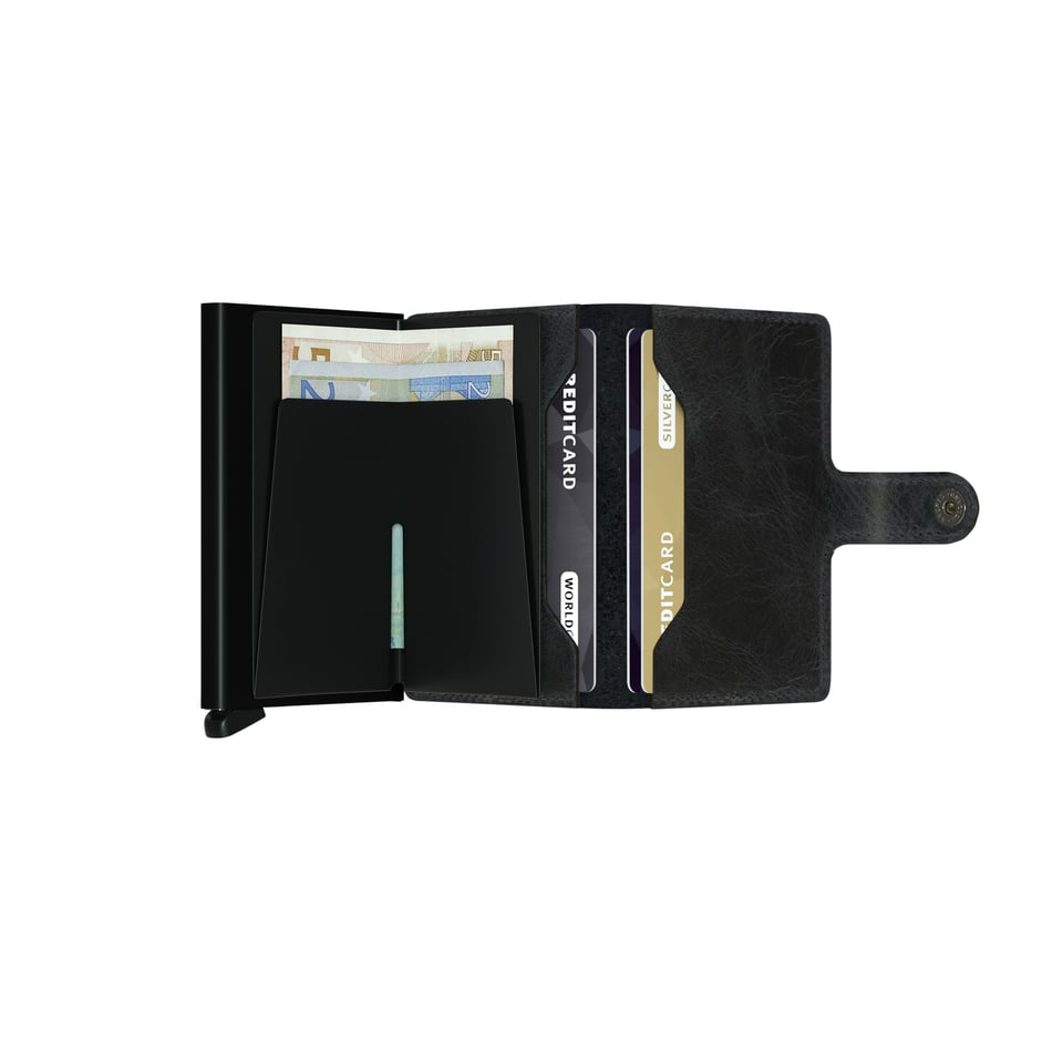 SECRID Miniwallet Vintage Zwart