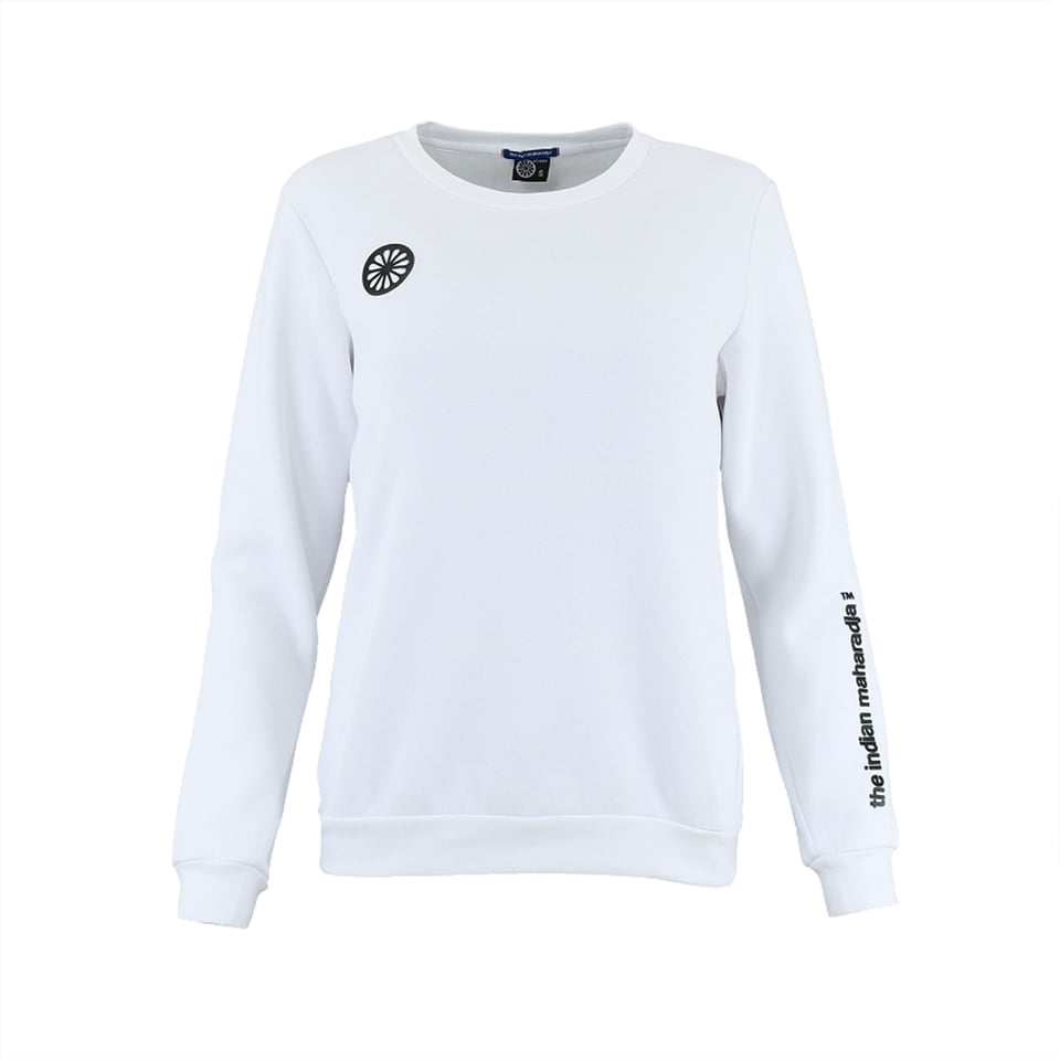 The Indian Maharadja Kota Women Classic Crew Sweater White