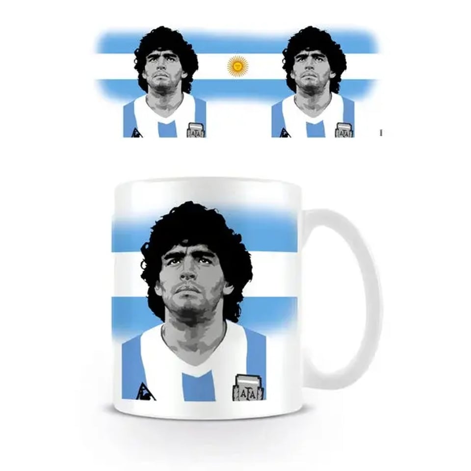 Diego Maradona - Mok - Beker - Portret Maradona