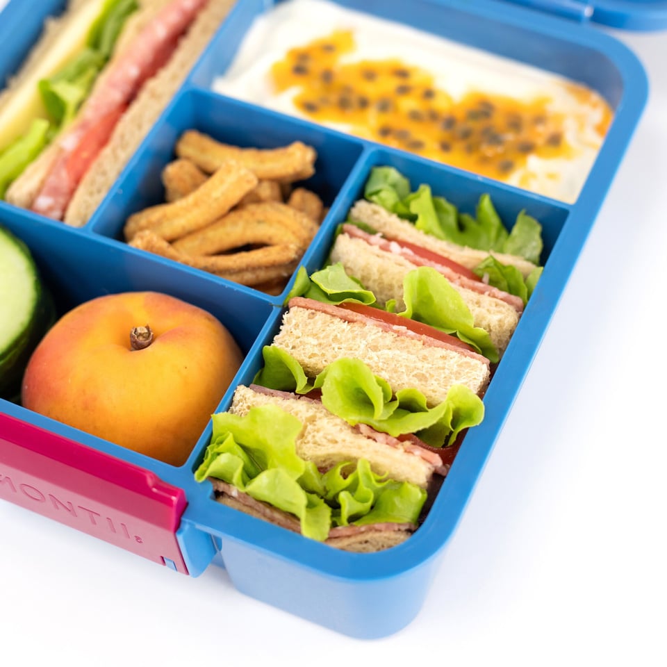 Lunch Punch Sandwich Cutters Bento Lunch Box - Blauw