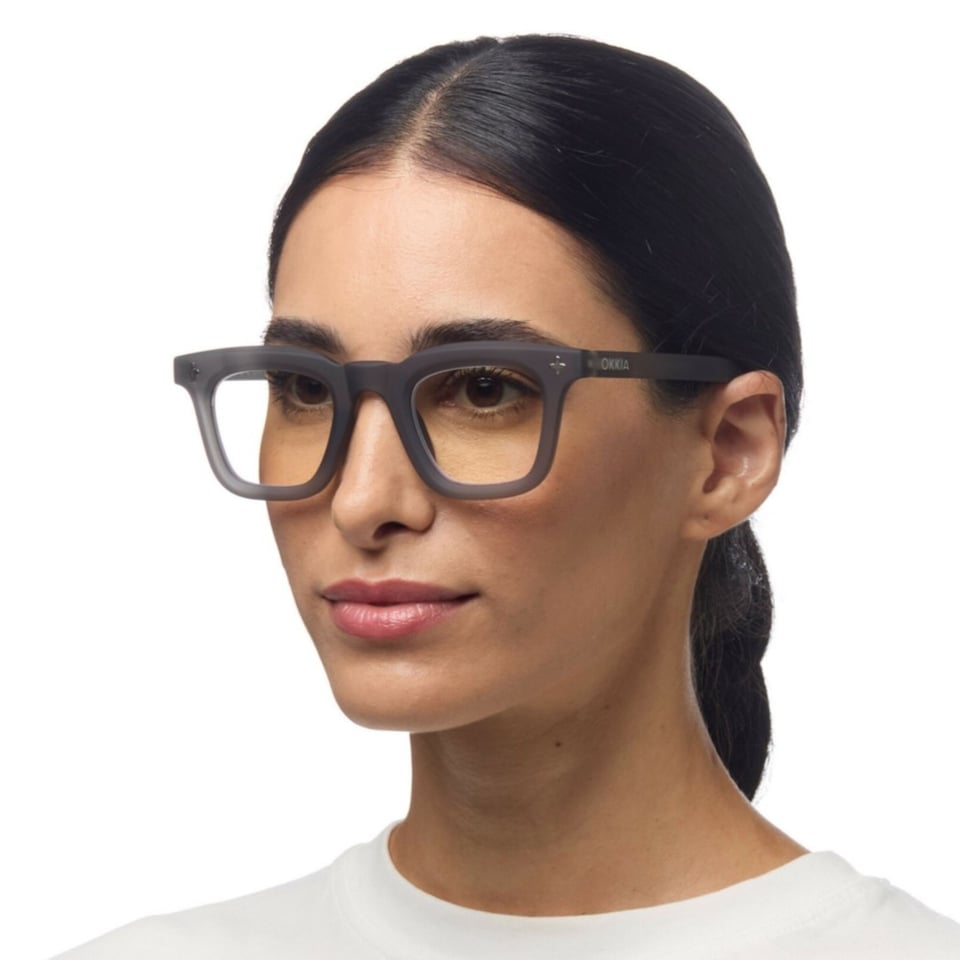 Leesbril FIRENZE Square Translucent Smoke OK058TSM