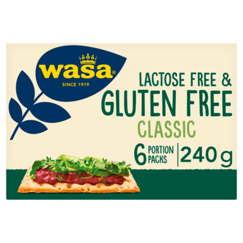 Wasa Glutenvrije en Lactosevrije Knäckebröd